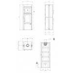 Чертеж Печь Ester Forno Evo (La Nordica)